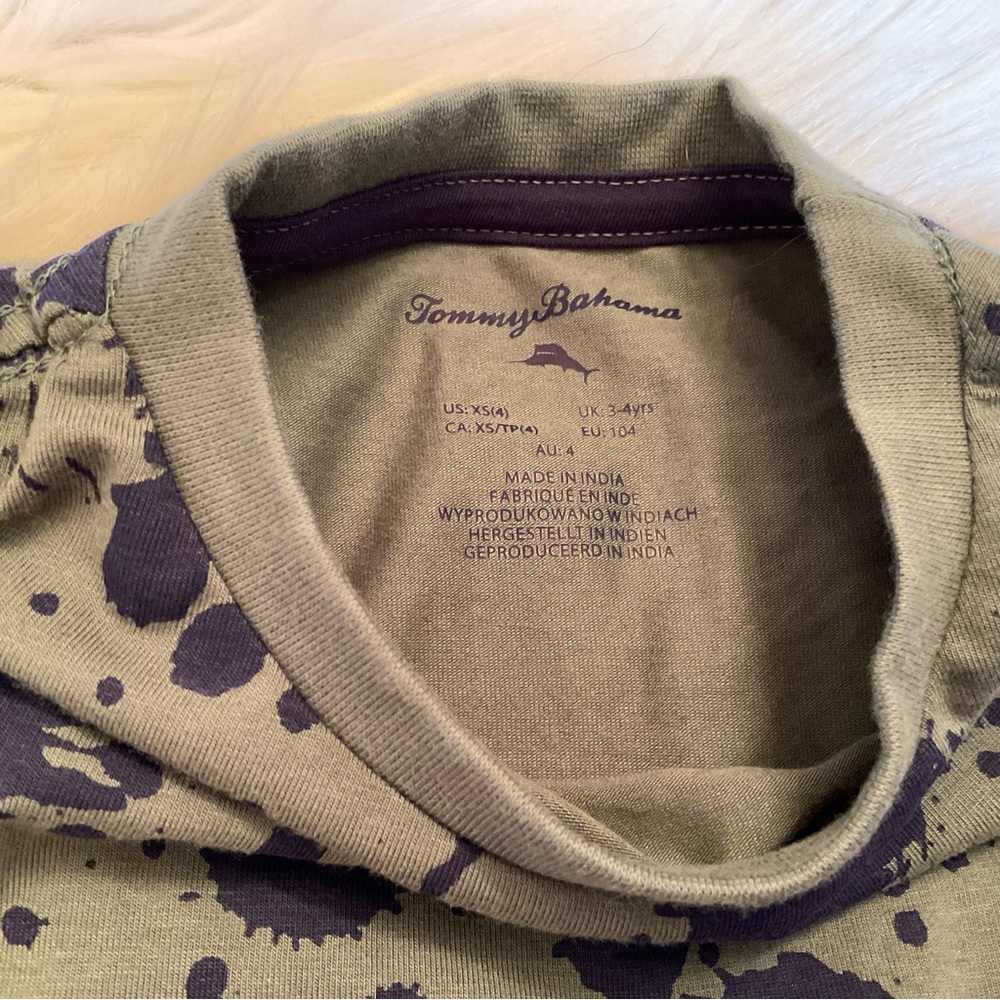 Tommy Bahama Kids Boys Splatter T-Shirt - NWT - Size XS 4 - Picture 5 of 8